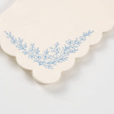 Floral Elegance Blue Guest Towels