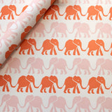 Patterned Paper Elephants Pink and Orange Sheets (Set of 3)