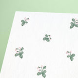 Strawberry Pattern Letterpress Stationery Set