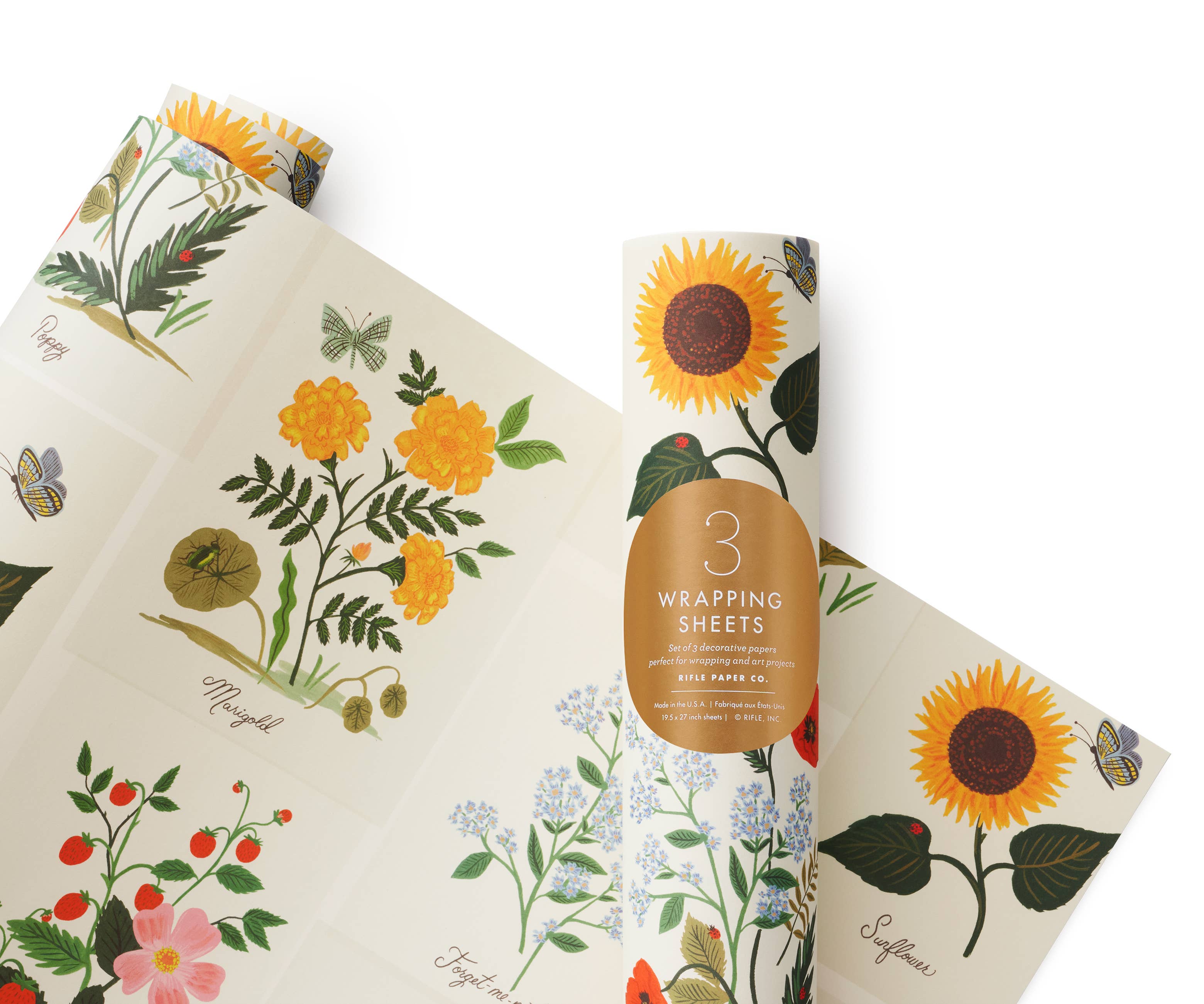 Botanical Wrapping Sheet (Roll of 3)
