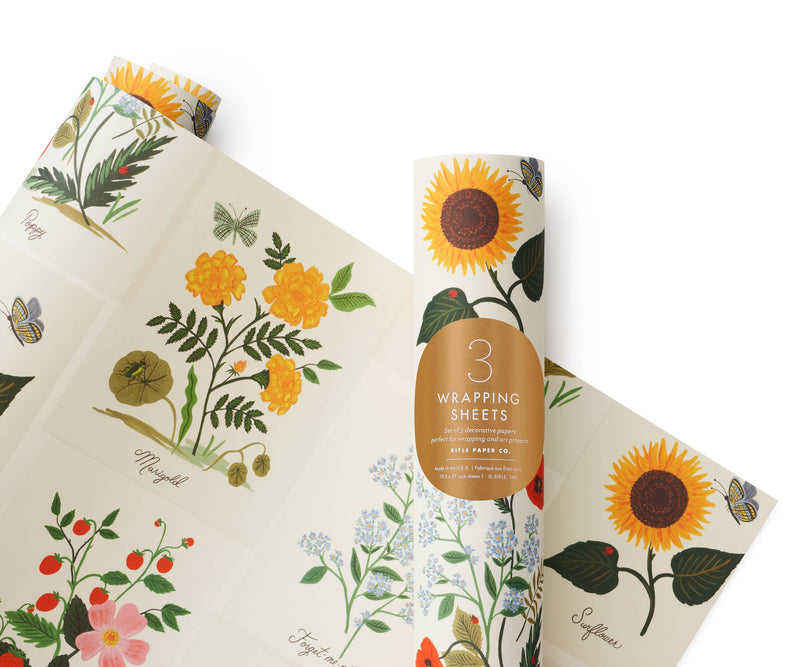 Botanical Wrapping Sheet (Roll of 3)