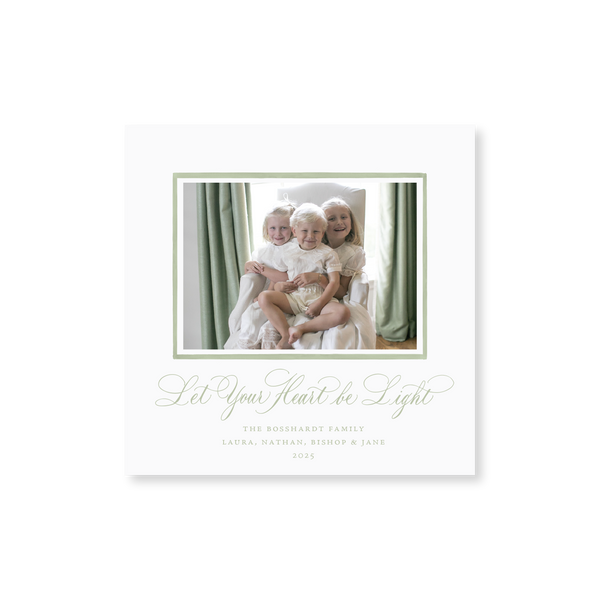 Fowler Small Square Classic Printed Holiday Card