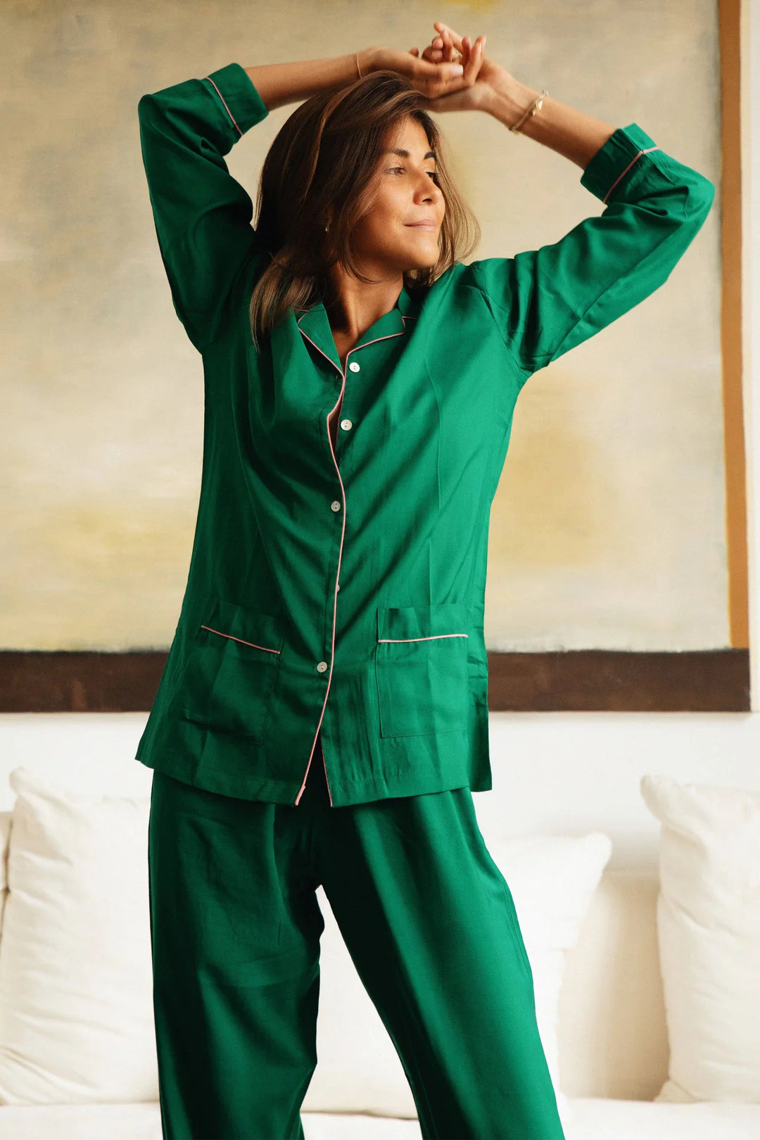 Germaine des Pres Pajamas - Green