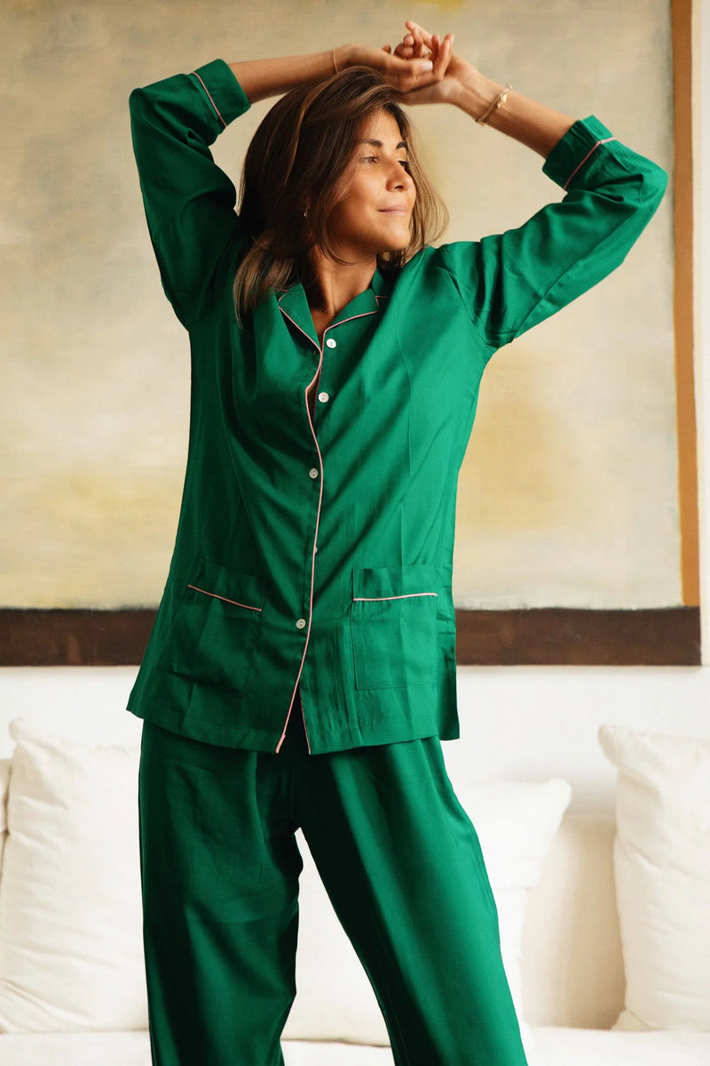 Germaine des Pres Pajamas - Green