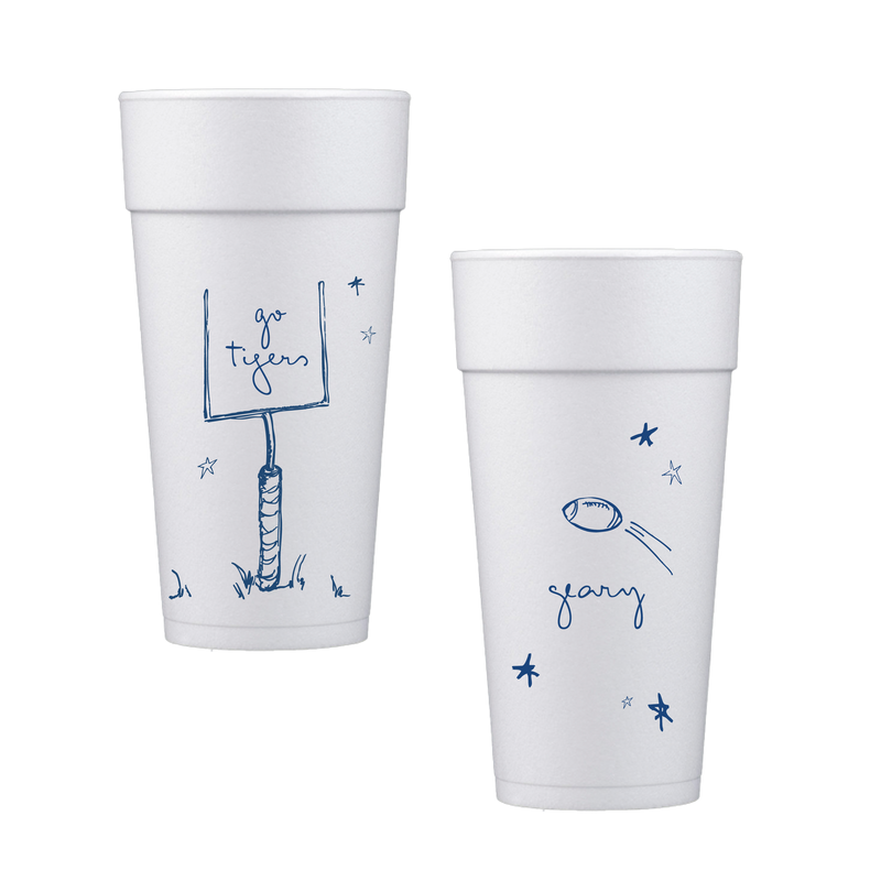 Personalized Game Day Foam Cups – 20 oz
