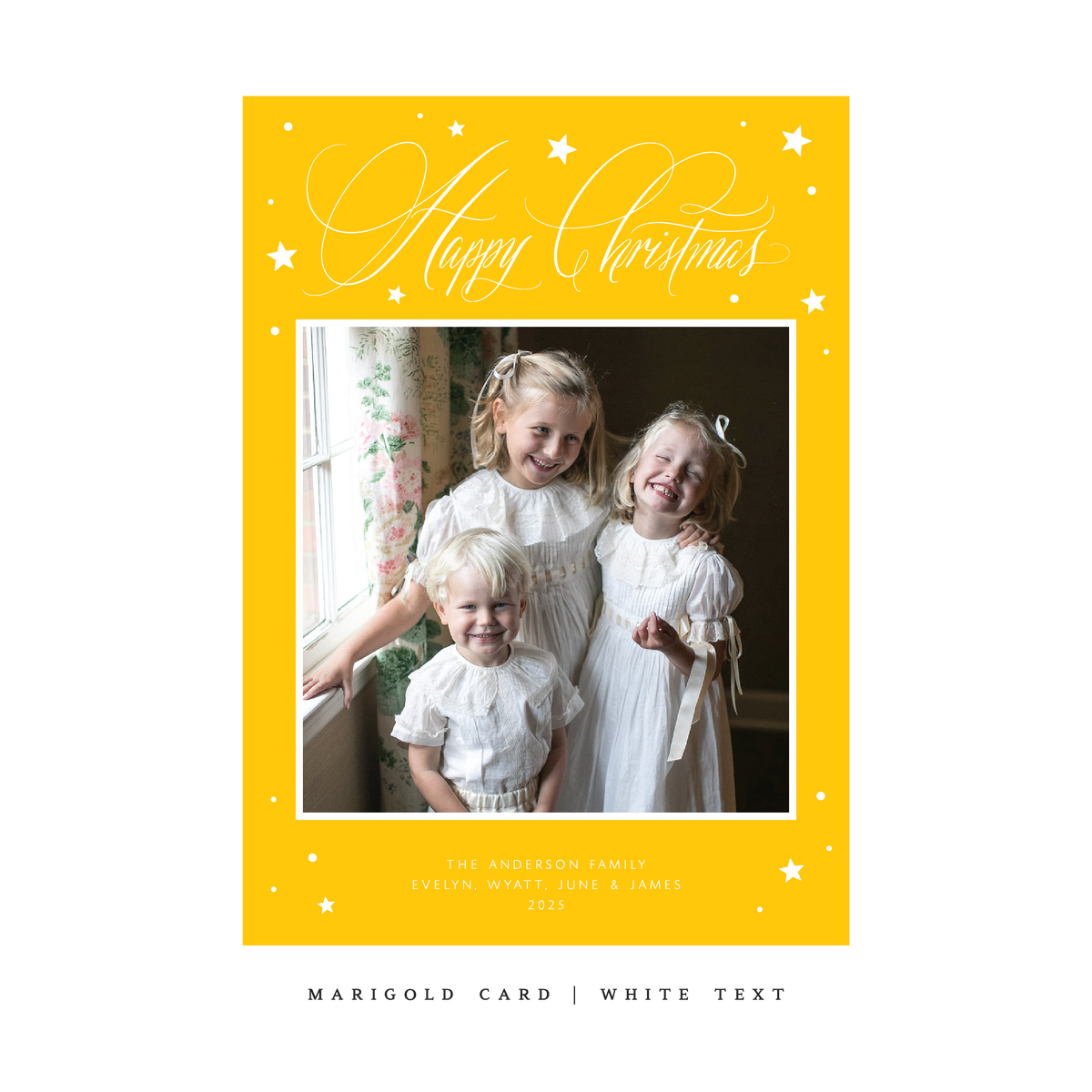 Keaton Classic Flat Print Holiday Card, Large (Archive)