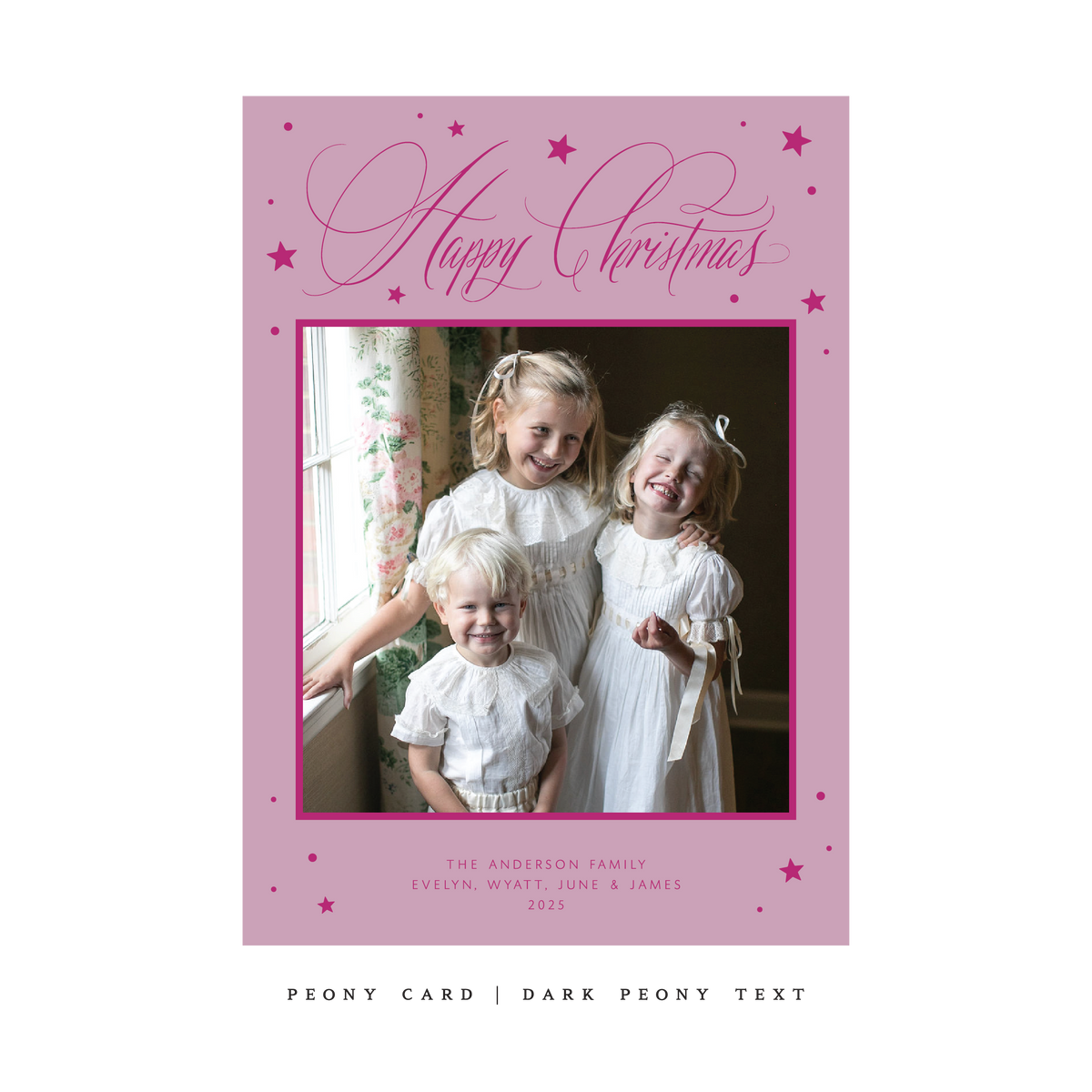Keaton Classic Flat Print Holiday Card, Large (Archive)