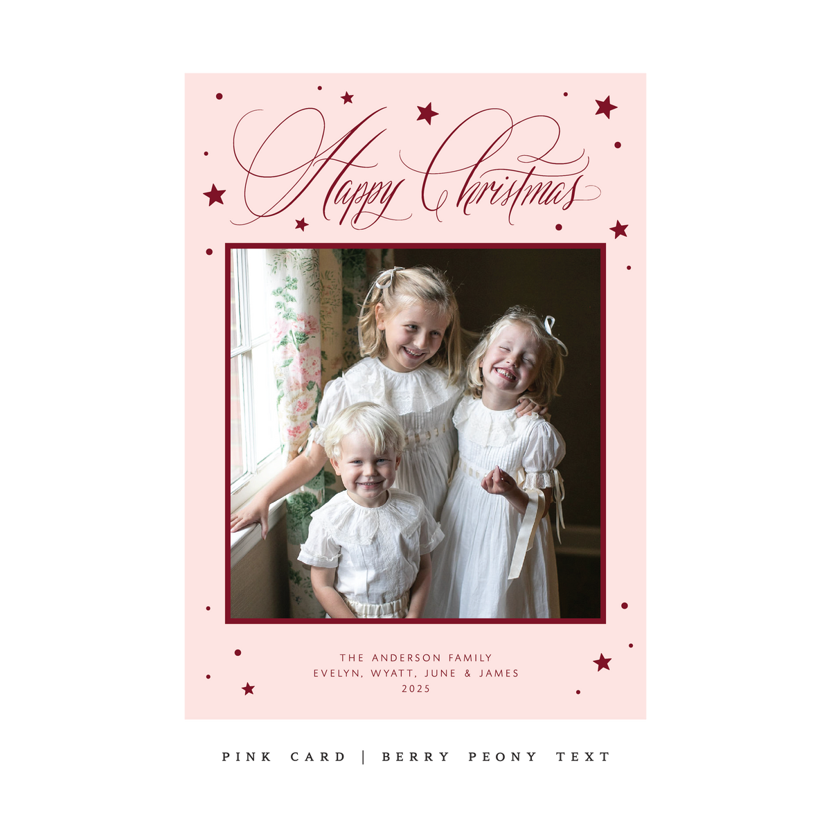 Keaton Classic Flat Print Holiday Card, Large (Archive)