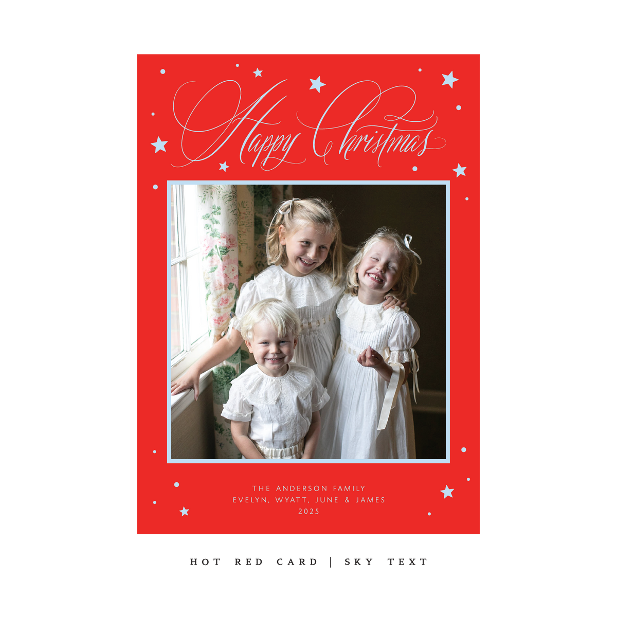 Keaton Classic Flat Print Holiday Card, Large (Archive)