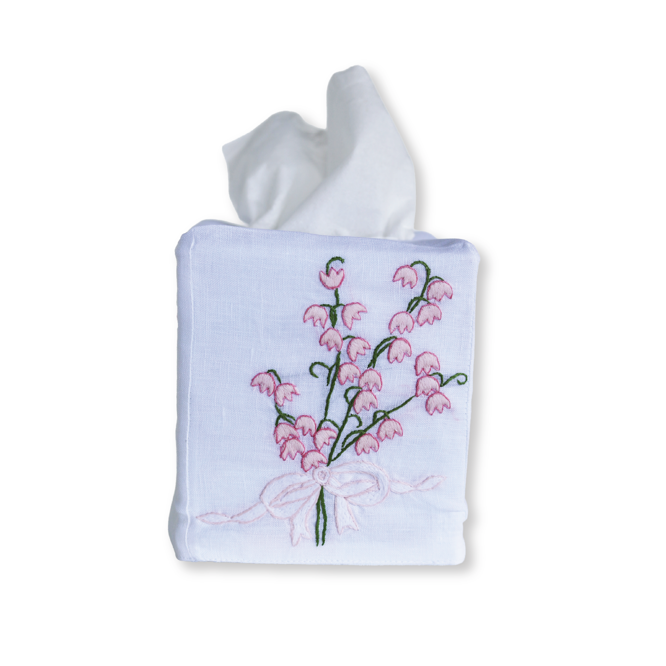 Sweet William Tissue Box Cover, Pink