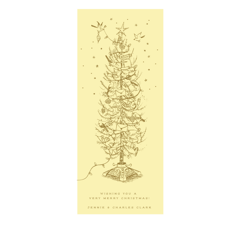 Pierre Engraved Large Holiday Card (No Photo)
