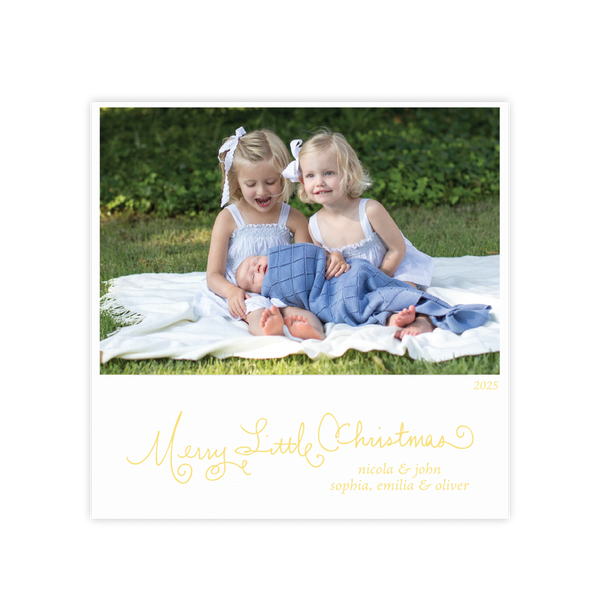 Henley Engraved Large Square Holiday Card