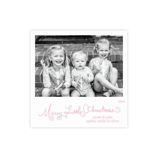 Henley Engraved Small Square Holiday Card