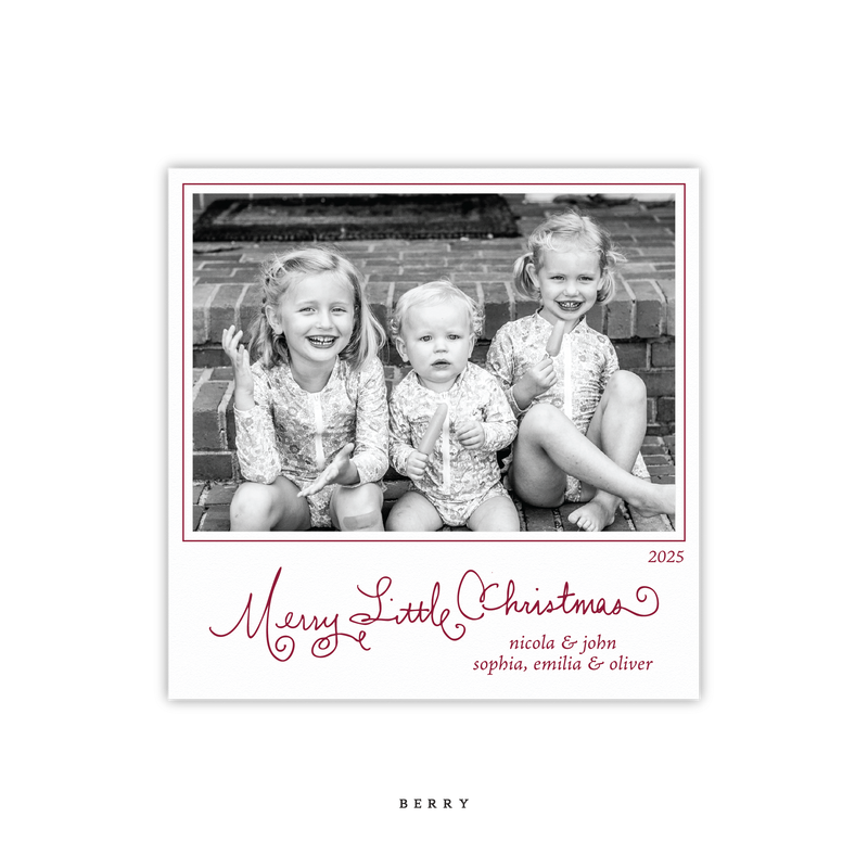 Henley Letterpress Small Square Holiday Card