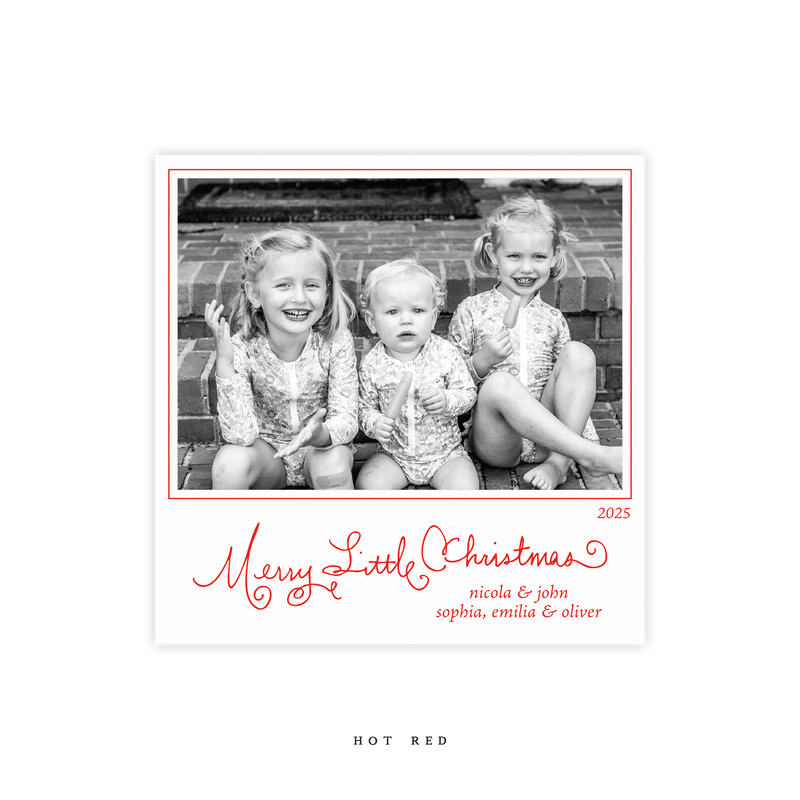Henley Letterpress Small Square Holiday Card