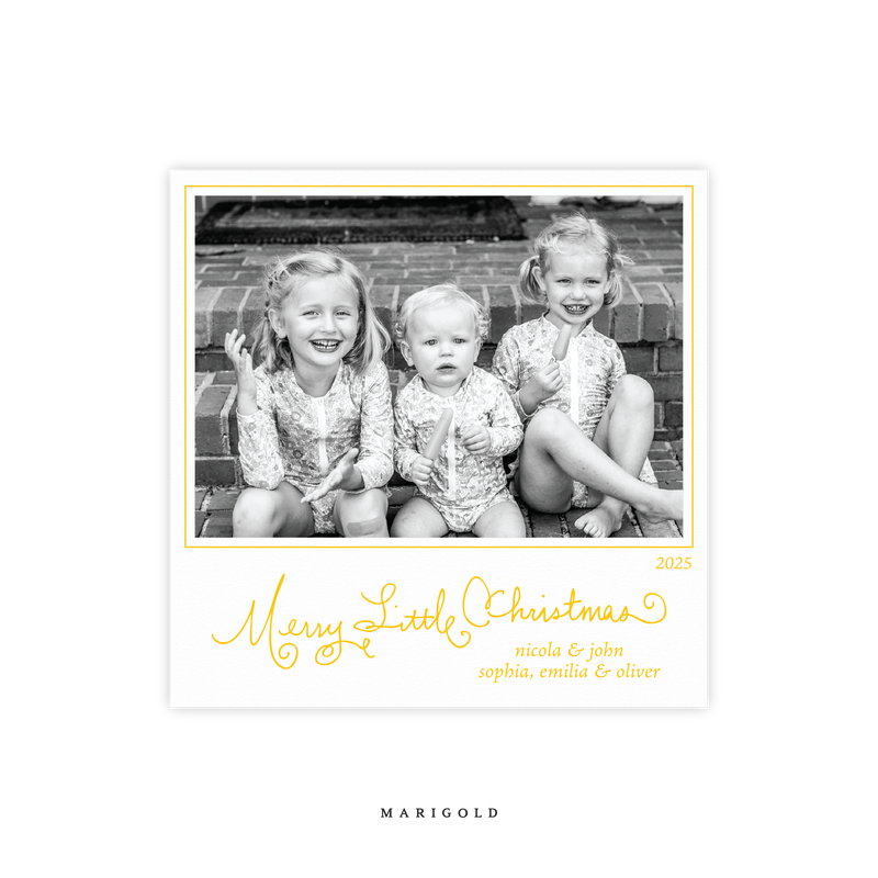 Henley Letterpress Small Square Holiday Card