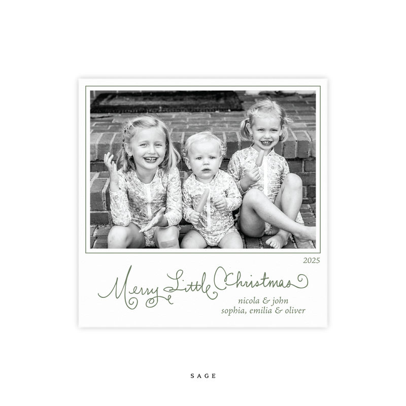 Henley Letterpress Small Square Holiday Card