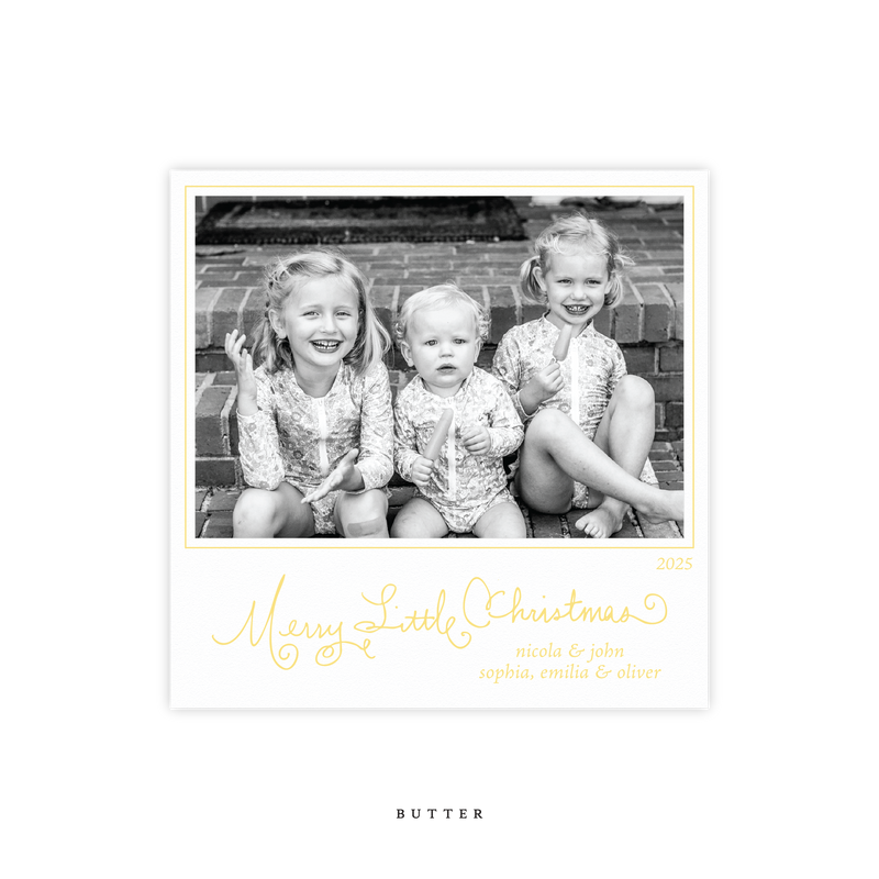 Henley Letterpress Small Square Holiday Card