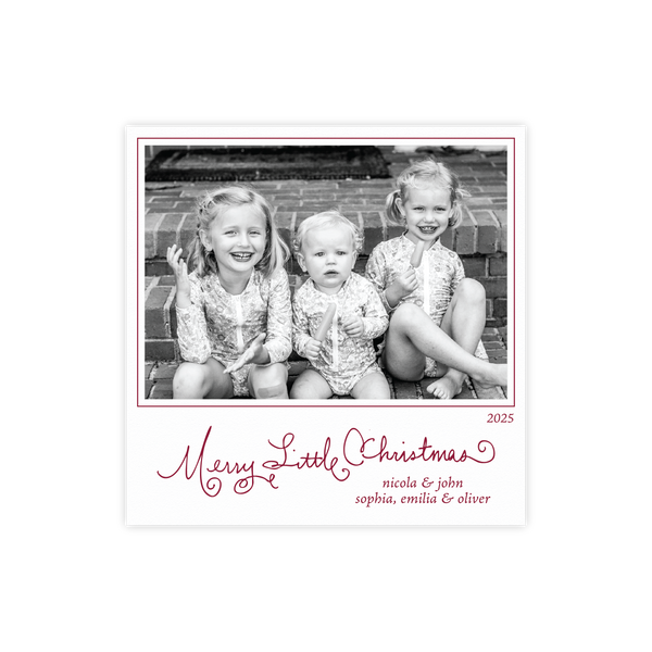 Henley Letterpress Small Square Holiday Card