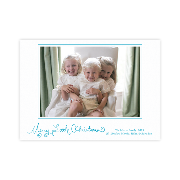 Henley Horizontal Letterpress Medium Holiday Card