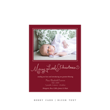 Henley Birth Announcement Classic Printed Small Holiday Card