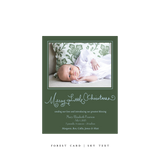 Henley Birth Announcement Classic Printed Small Holiday Card
