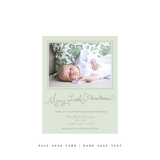 Henley Birth Announcement Classic Printed Small Holiday Card