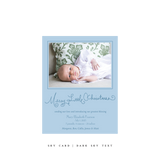 Henley Birth Announcement Classic Printed Small Holiday Card