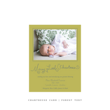 Henley Birth Announcement Classic Printed Small Holiday Card