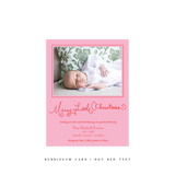 Henley Birth Announcement Classic Printed Small Holiday Card