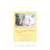 Henley Birth Announcement Classic Printed Small Holiday Card
