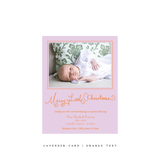 Henley Birth Announcement Classic Printed Small Holiday Card