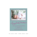 Henley Birth Announcement Classic Printed Small Holiday Card