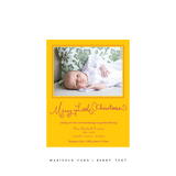 Henley Birth Announcement Classic Printed Small Holiday Card