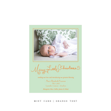 Henley Birth Announcement Classic Printed Small Holiday Card