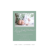 Henley Birth Announcement Classic Printed Small Holiday Card