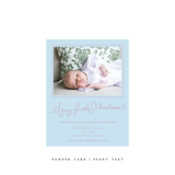 Henley Birth Announcement Classic Printed Small Holiday Card