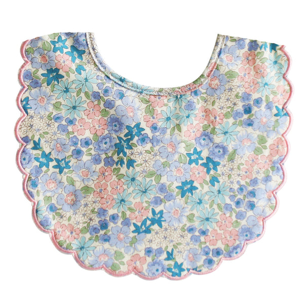 Liberty Blue Scallop Bib