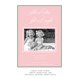 Jane Engraved Medium Birth Announcement Holiday Card