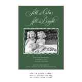 Jane Engraved Medium Birth Announcement Holiday Card