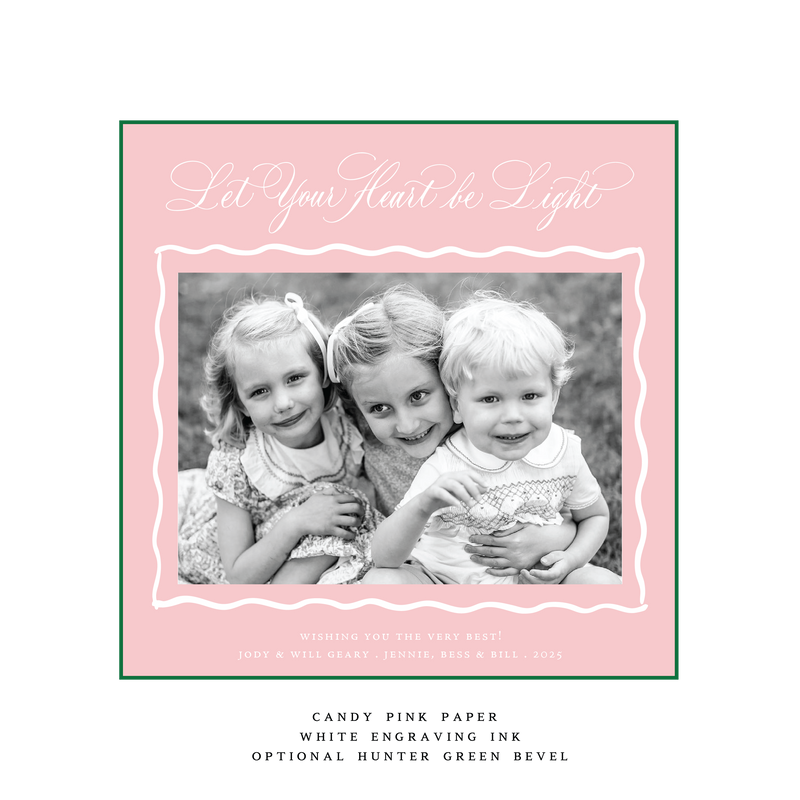 Jane Engraved Large Square Holiday Card