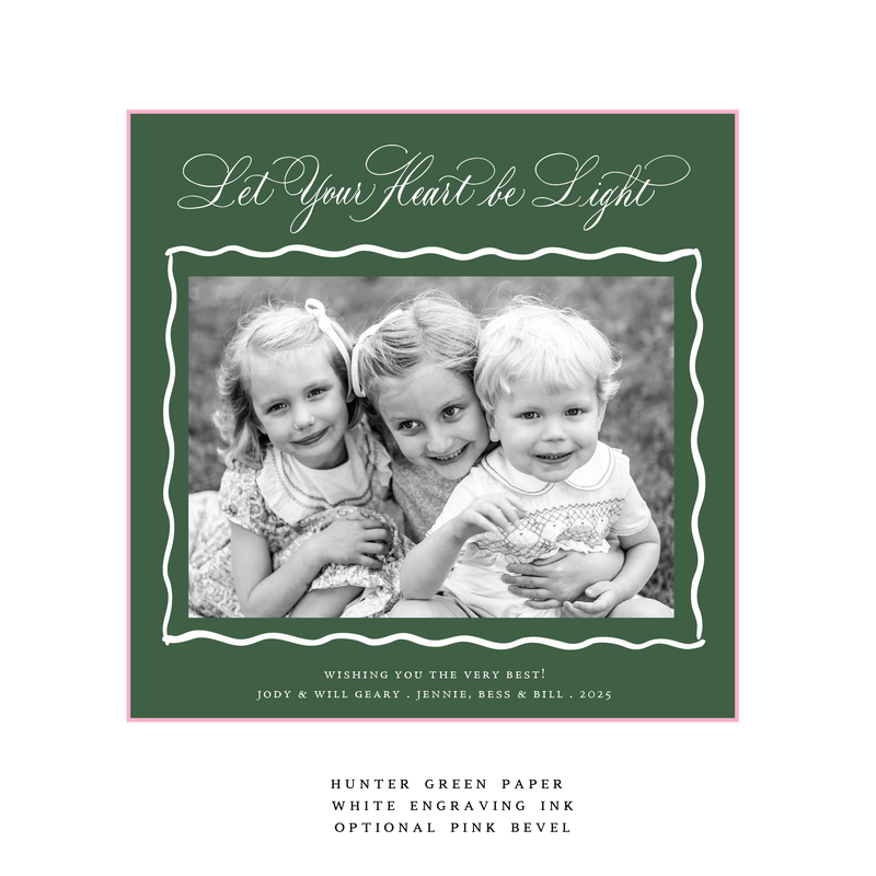Jane Engraved Large Square Holiday Card