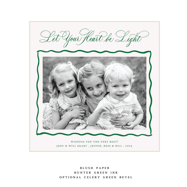 Jane Engraved Large Square Holiday Card