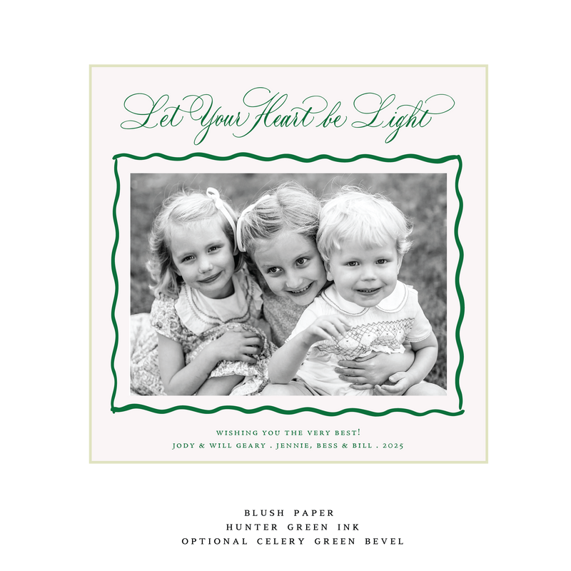 Jane Engraved Large Square Holiday Card