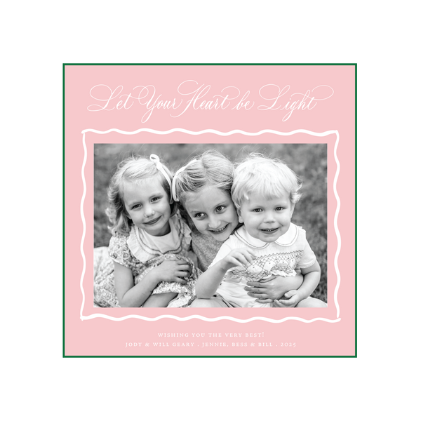 Jane Engraved Large Square Holiday Card