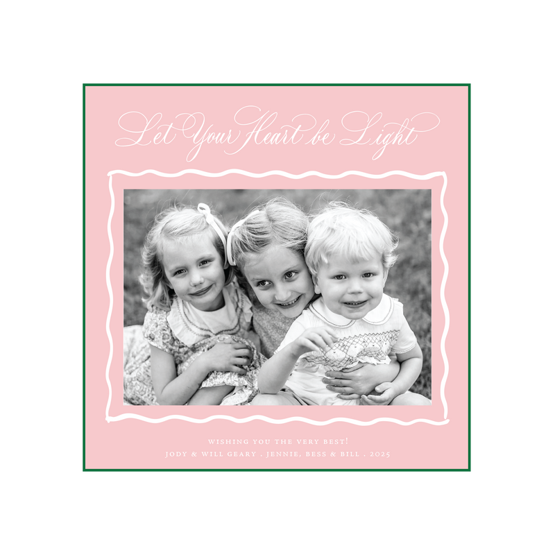 Jane Engraved Large Square Holiday Card