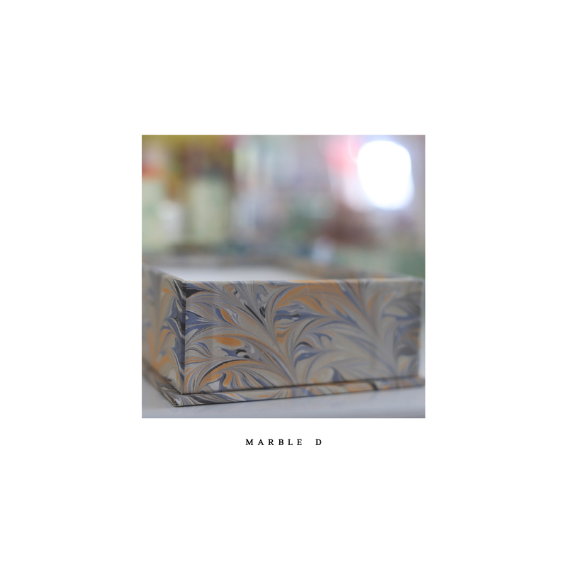 Marbled Paper Desk Jotters Tray