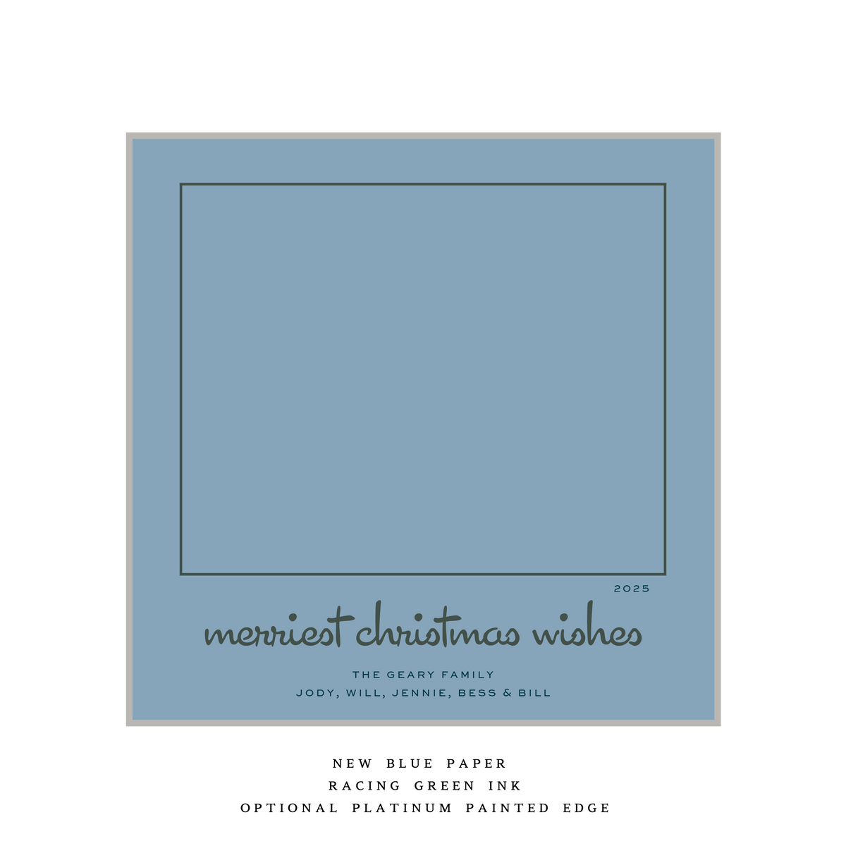 Juniper Large Square Luxe Holiday Card (Archive)