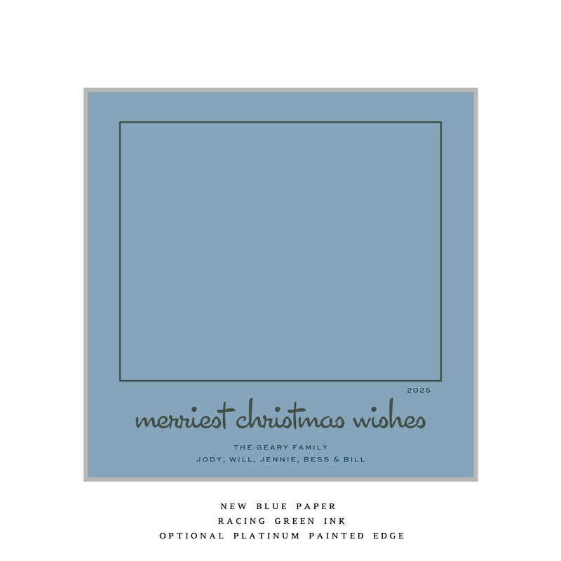 Juniper Large Square Luxe Holiday Card