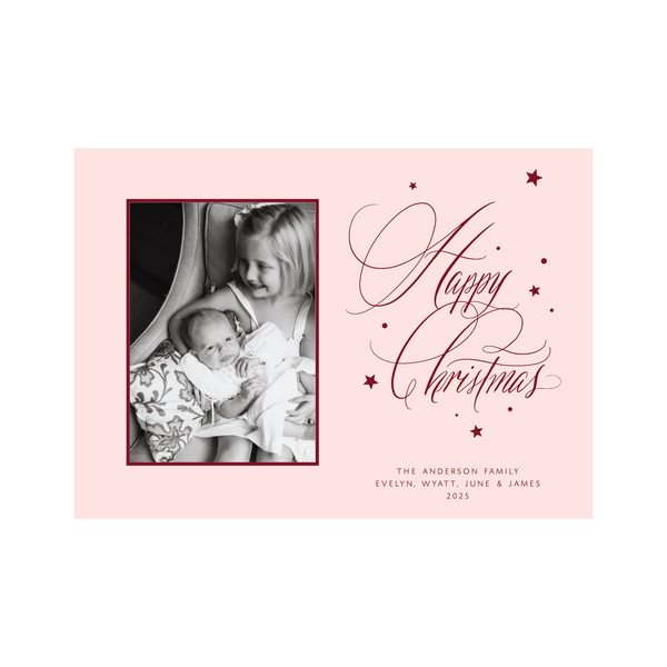 Keaton Horizontal Classic Printed Medium Holiday Card